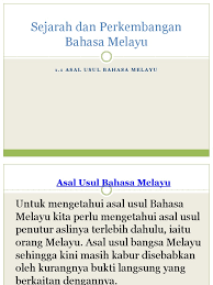 Asal usul tanjung penyusuk usul. Asal Usul Bahasa Melayu