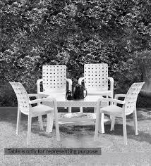 Check spelling or type a new query. Buy Luxury Plastic Chair In White Colour Set Of 4 By Italica Online Armed Plastic Chairs Chairs Furniture Pepperfry Product