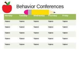 Individual Student Conference Chart
