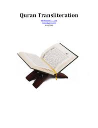 We would like to show you a description here but the site won't allow us. Quran Transliteration Transliteration Of The Holy Quran In Roman