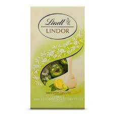 Large Lindor Lindt White Chocolate Citrus Truffles White Chocolate Truffles Chocolate Truffles Lindt White Chocolate