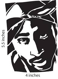 Black And White Stencil Gallery For Tupac Black And White Stencil Silhouette Art Stencil Art Tupac Art