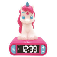 The colors can be used to help kids know when it's okay to get out of bed, and the ring tones can be used for sleep support when kids are trying to fall asleep at night. Lexibook Unicorn Night Light Radio Alarm Clock Kids Room Ebay
