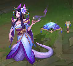 Spirit blossom ahri, cassiopeia, kindred, & riven + more! Spirit Blossom Cass Concept Art Cassiopeiamains