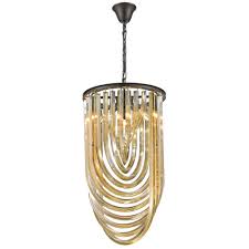 Made in the usa yet offered at factory direct jewelry price, 1.60 ct champagne diamond half eternity. Supreme Deco Cecelia 3 Light Pendant In Champagne Gold Interior Lighting From Cp Lighting Interiors Uk