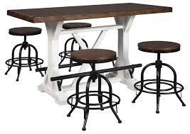 valebeck brown counter height dining
