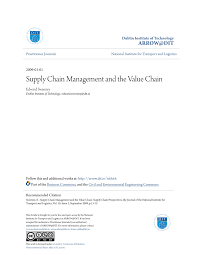 Pdf Supply Chain Management And The Value Chain