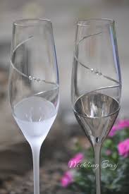 Black And White Glasses Silver Wedding Swarovski Flutes Etsy Wedding Glasses Wedding Goblets Decorated Wine Glasses