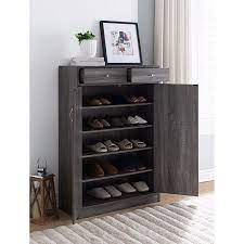 shoe cabinet with spacious storages gray entryway shoe storage shoe cabinet shoe storage cabinet