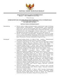 Sk pengurus bumdes priode : Sk Aparat Desa Dusunan