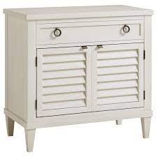 Our bedroom drawers range also includes some beautiful mirrored bedside tables. Tommy Bahama Home Ocean Breeze Glades Nightstand With Shutter Doors Wayside Furniture Nightstands