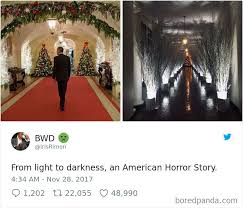 Maybe you would like to learn more about one of these? 64 Hilarious Reactions To Melania Trump S Creepy White House Christmas Decorations Bored Panda