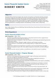 This is a sensitive subject for some people. Senior Financial Analyst Resume Samples Qwikresume
