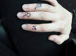Zodiac Finger Tattoos Finger Tattoos Knuckle Tattoo Sun And Moon Finger Tattoo