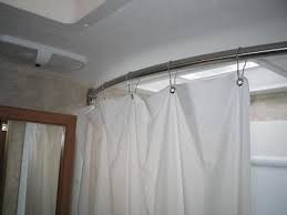 Rv Curved Shower Curtain Rod Modmyrv Shower Remodel Cool Shower Curtains Shower Curtain Rods