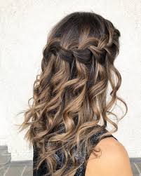 Gorgeous twisted hair down prom hairstyle. 22 Perfectly Gorgeous Down Hairstyles For Prom