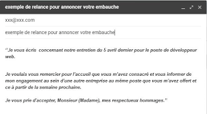 Mail De Relance Apres Un Entretien Sans Reponse Modeles Gratuits
