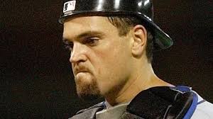 Mike Piazza at spring training with Mets as instructor