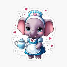 Elephant Tea Stickers for Sale