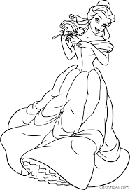 Belle helping lumiere 198b beauty and beast disney. Beauty And The Beast Coloring Pages Coloringall