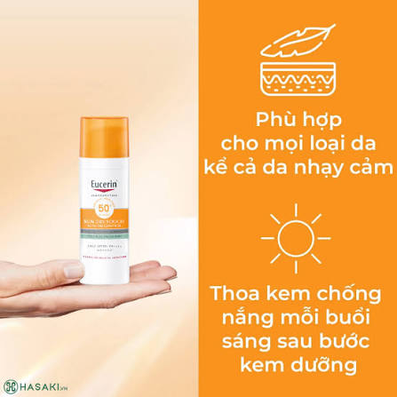 Kem Chống Nắng Eucerin Kiềm Dầu & Ngừa Mụn 50ml | Hasaki.vn