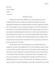 Study these useful professional writing tips, and tackling this assignment won't be a problem for you. Self Reflection Essay Atluri 1 Sriram Atluri Professor Scott Alkire Ha96s 1 May 2015 Procuring Versatile Linguistic Breakthroughs The Art Of Writing Course Hero