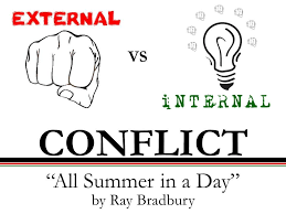 Internal And External Conflict All Summer In A Day This 16 Slide Powerpoint Takes Ray Bradbury S Short St Literature Books Elements Of Literature Conflicted