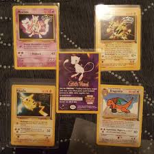 Maybe you would like to learn more about one of these? Wotc 1999 Pokemon Set Of 4 Pokemon The First Movie Promo Cards