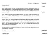 Beim verfassen sollten außerdem einige formalia eingehalten werden. Einen Personlichen Brief Schreiben Deutsch Klasse 5