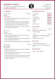 The teacher resume template in word is available in the format of microsoft word. Teacher Resume Format And Resume Example For School Teachers My Resume Format Free Resume Builder