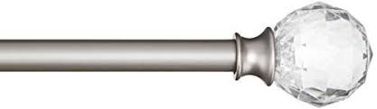Amazon Com Amazonbasics Decorative 5 8 Curtain Rod With Faceted Ball Finials 86 120 Clea Curtain Rods Cool Curtains Curtains