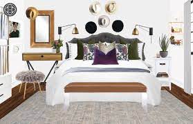 Idée de décoration pour une chambre avec moquette bohème avec un mur teen bedroom retreat. Eclectic Bedroom Eclectic Bedroom Industrial Room Design Interior Design