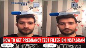 How To Get Pregnancy Test Filter On Instagram Youtube