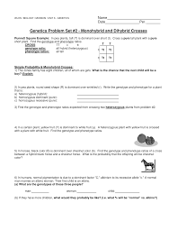 Big bang theory genetics punnett squares from punnett square practice worksheet answers , source: Handout Genetics Prob Set 2