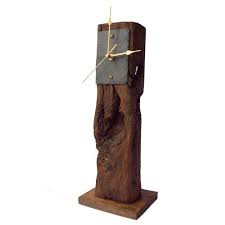 Clock Oak Beam Slate Clock Wood Clock Design Clock Wooden Clock