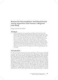 We did not find results for: Pdf Reasons For Non Completion And Dissatisfaction Among Apprentices And Trainees A Regional Case Study