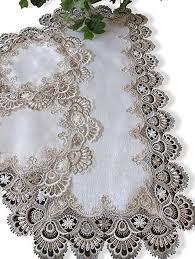 $12.99 hand embroidered crocheted vintage dresser scarves / doily linen 5 piece set. Pin On Cass