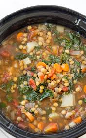Crock Pot Vegetable Lentil Soup Recipe Crock Pot Vegetables Lentil Soup Recipes Vegan Crockpot