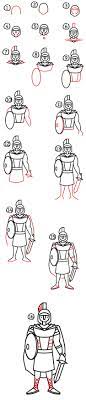 How To Draw A Roman Soldier - Art For Kids Hub -
