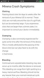 Usually, doctors remove mirena to replace it or because women want to become pregnant. Fibroid Network Uk Fibroids On Twitter Some Women Have Also Experienced Mental Health Issues After Hormonal Contraceptives Including Iuds Inter Uterine Devices It Is A Known Side Effect Which Is In