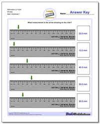 Each line represents 1 millimeter, which is equal to 1/10 or 0.1 cm (so 10 mm make up 1 cm). Metric Measurement Millimeters On Ruler