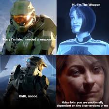 Master Chief vs. His Blue Hologram Problem 🤖⚔️💙