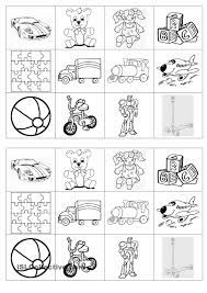 Memory Game On Toys Worksheets For Kids Kids Worksheets Printables Memory Exercises