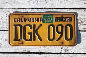 Black And Yellow California License Plate This Item Is Unavailable