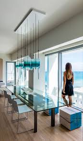 Flow S5 Pendant By Wonderglass Wg Flow S5 Beach House Kitchens Dining Room Blue Modern Beach House