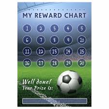 A4 Football Reward Chart And 70 Matching Stickers Reward