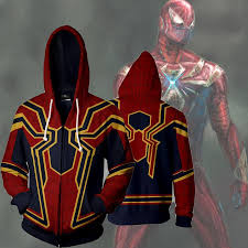 Homecoming Iron Spider 3d Jacket Zip Up Hoodie Spiderman 3d Hoodie Spiderman Hoodie Anime Hoodie Spiderman