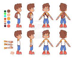 leo a frame model sheet character model sheet cartoon character design illustration character design