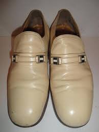 Florsheim White Leather Loafer Mens Shoe Size 8d Us