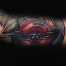 Ultra unique butterfly tattoo ideas. 70 Captain America Tattoo Designs For Men Superhero Ink Ideas